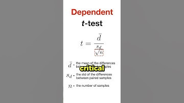 Dependent t-test (w/ caps) #maths #dataanlysis #machinelearning #statistics #datascience
