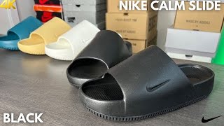 Nike Calm Slide Black With Sizing Tips