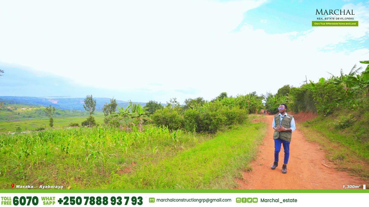 🤩Niba USHAKA #UBUTAKA Bunini i KIGALI TWABUZANYE! Aha Hafite 1,300m2 HARAGURISHWA 7M Rwf | i MASAKA