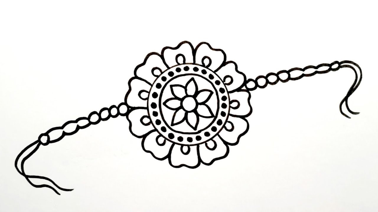 Rakhi Drawing || Rakhi Drawing Step By Step || Raksha Bandhan Drawing ... :  u/GoldenKidzee