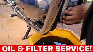 Royal Enfield 650 Interceptor- First 500 Klm Oil & Filter Change