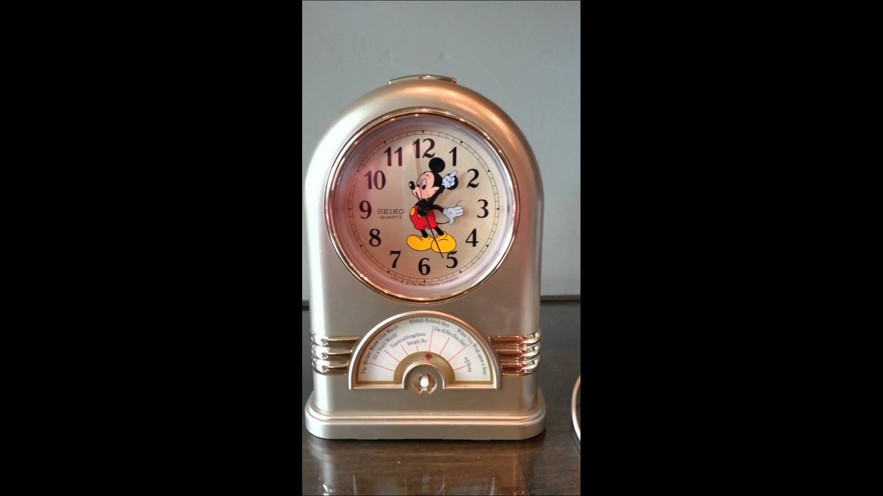 Seiko Quartz Disney Mickey Mouse Clock (2) - YouTube