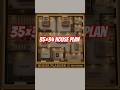 🏡 35×34 House Plan | 3BHK Modern Home Design with Spacious Lobby #shorts