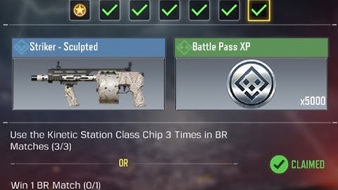 Call Of Duty Mobile Use the Kinetic Station Class Chip 3 Times in BR Matches Task Complete