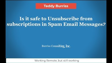 Is it Safe to use the Unsubscribe button in SPAM email messages in Gmail or Google Workspace?
