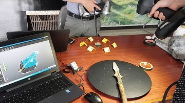 [3DMASTER] Scan 3d mẫu cổ vật vũ khí tướng quân tiền sử bảo tàng với Go!scan