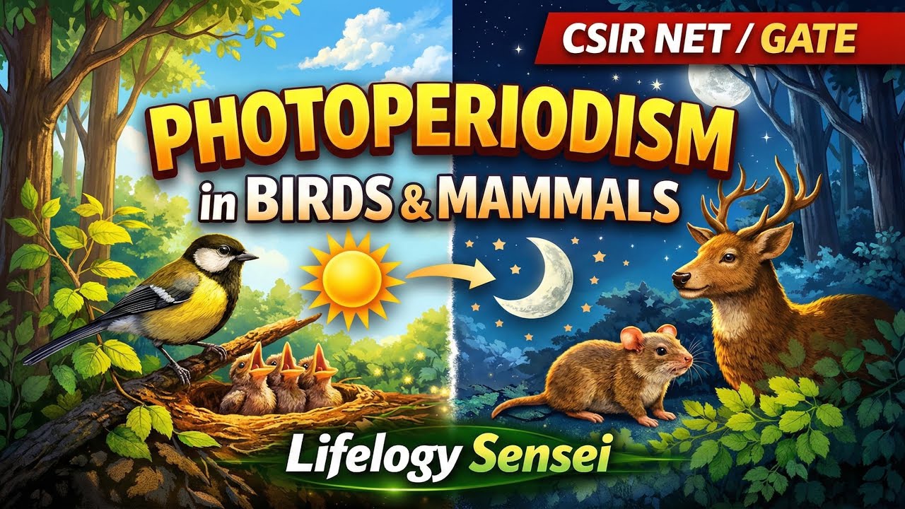 Photoperiodism in Birds & Mammals | Animal Behaviour | CSIR NET & GATE XL | Lifelogy Sensei