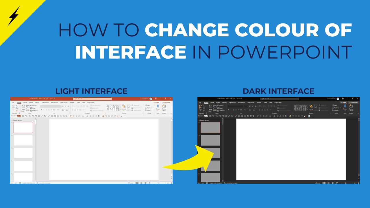 🌈How to Change Interface Colour in PowerPoint👈 - YouTube
