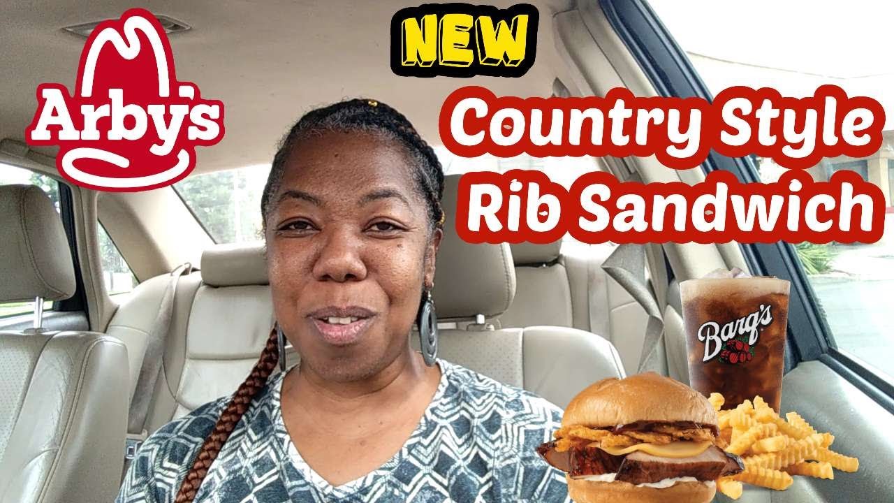 Arby's Country Style Rib Sandwich Review Ribs have bones right? YouTube