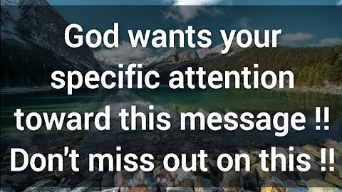 🎉 God wants your specific attention toward this message 💯 God's message for you today 