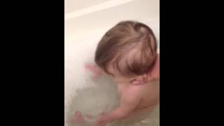 First bubble bath