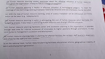 Human Resource Management Bcom Hons Notes | Assam University Silchar | Need For HR Planning Strategy