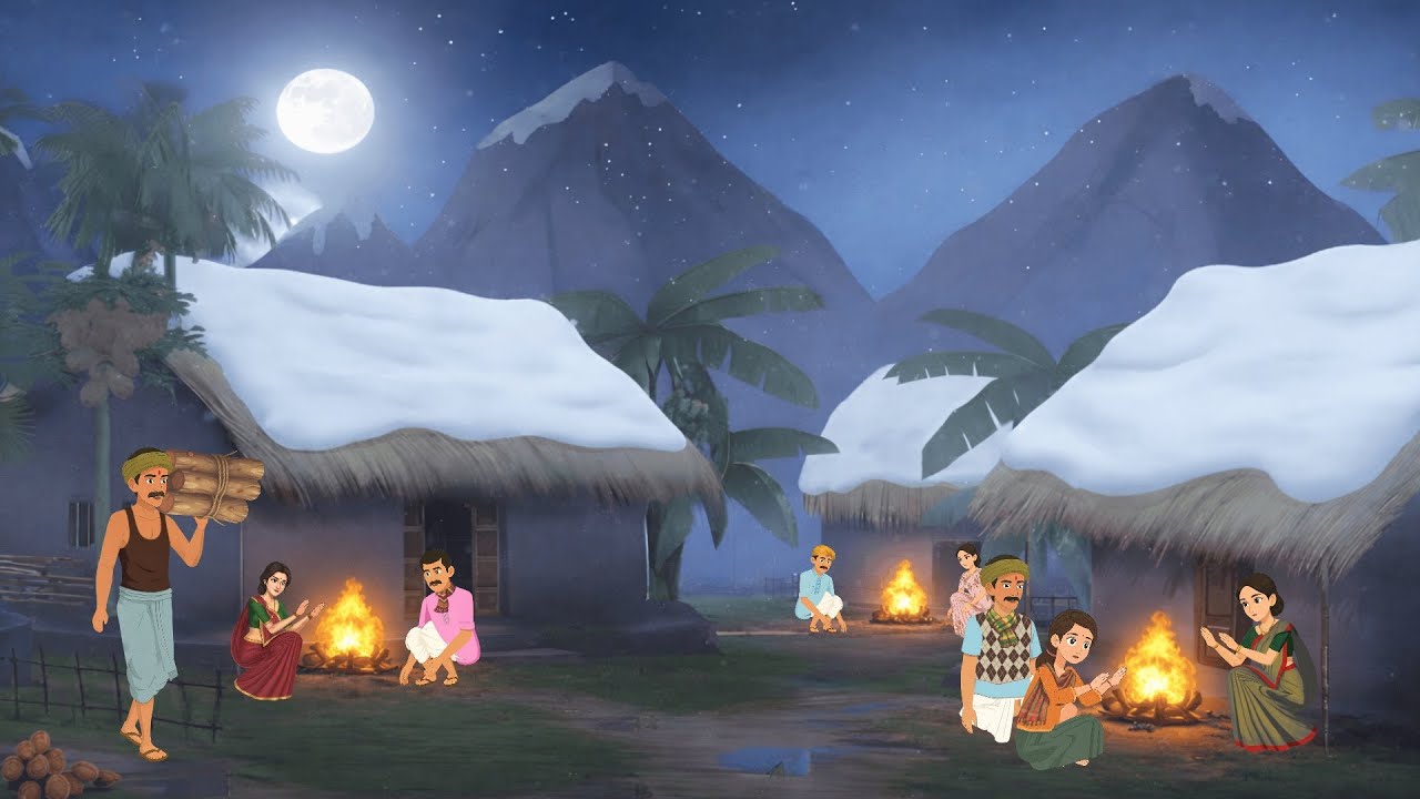 गाँव की बर्फीलि ठंड हिंदी कहानी | Moral stories | Hindi Kahaniya | Kahani | Stories 