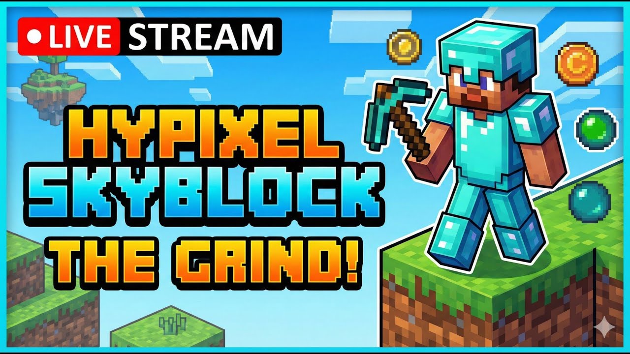 Hypixel SkyBlock with Friends LIVE 🔴 #hypixelskyblock #hypixel # ...