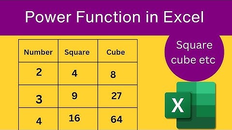 How to use Power Function in Excel|Power Formula in Excel|#exceltutorial #excelfunction