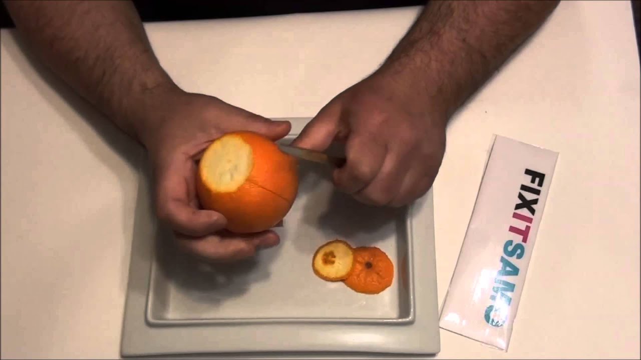 How to Peel an orange without any mess!