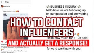 How To Contact An INSTAGRAM INFLUENCER And Get A REPLY! screenshot 2