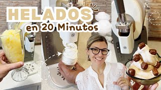 HELADOS CASEROS en 20 MINUTOS *Heladera FREEZI Moulinex*