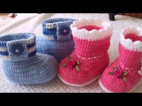 sapatinhos de bebe rosa e azul