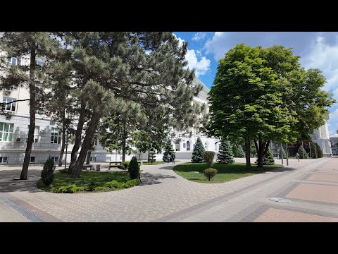 Видео: Весенняя прогулка возле дгту. фонтан дгту. часы дгту