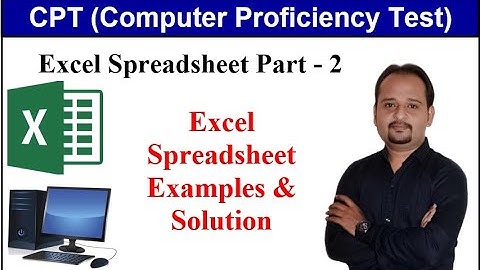 Excel Spreadsheet PART 2 | એકસેલ સ્પ્રેડશીટ પાર્ટ ૨ | GSSSB CPT Computer Proficiency Test