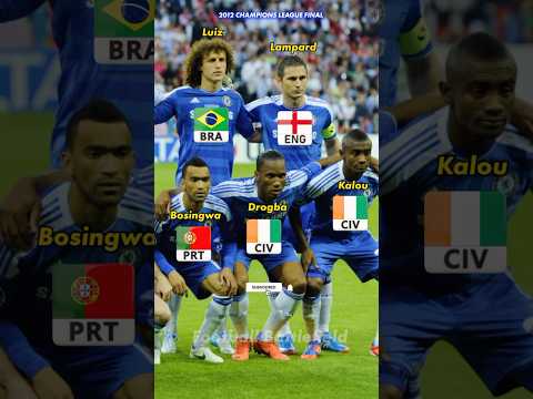 Chelsea FC Squad Vs Bayern Munich Final Champions League 2012 Nations Footballshorts Uclfinal