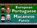 EUROPEAN PORTUGUESE MACANESE PATOIS 