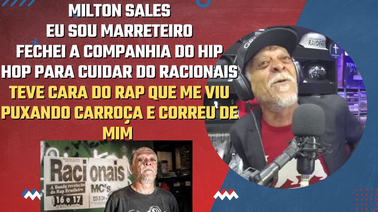 MILTON SALES TEVE CARA DO RAP QUE ME VIU E CORREU | Cortes do Gringos ...
