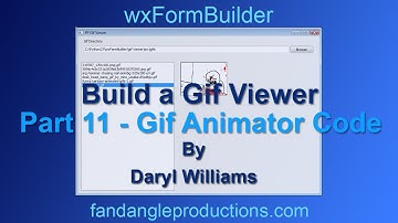 wxFormBuilder: Build a Python Gif Viewer Part 11 - Gif Animator Code