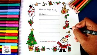 Cómo hacer una Carta a Papa Noel | How to Make a Letter to Santa Claus -  YouTube