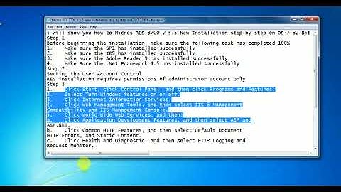 Micros RES 3700 V 5.5 New Installation step by step on OS-7 32 Bit Step 1
