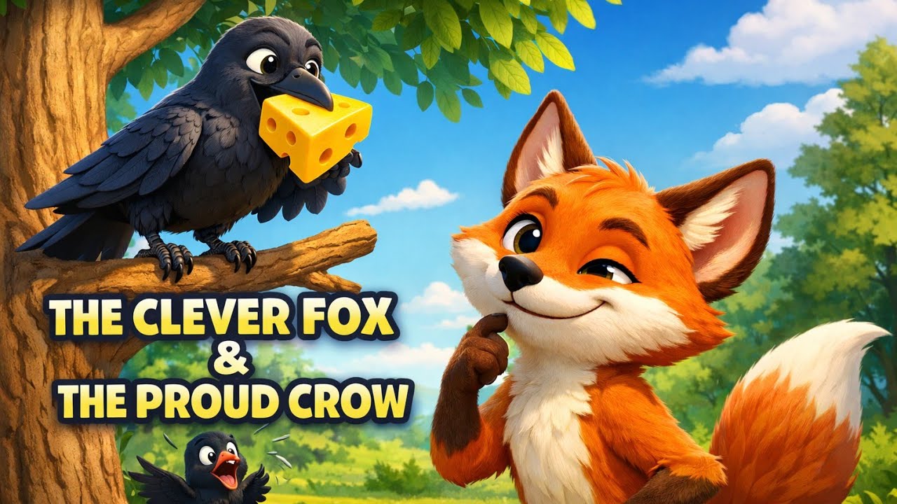 The Clever Fox and the Proud Crow | Moral Story for Kids | Short ...