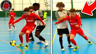 I Played in a PRO FUTSAL MATCH With NO REFEREE... (Football Skills \& Goals)