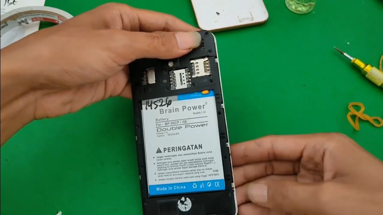 CARA GANTI BATTERY TANAM ADVAN I5E