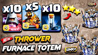 Th18 THROWER Attack With FURNACE TOTEM (Town Hall 18) COC | Best TH18 Attack Strategy Clash of Clans