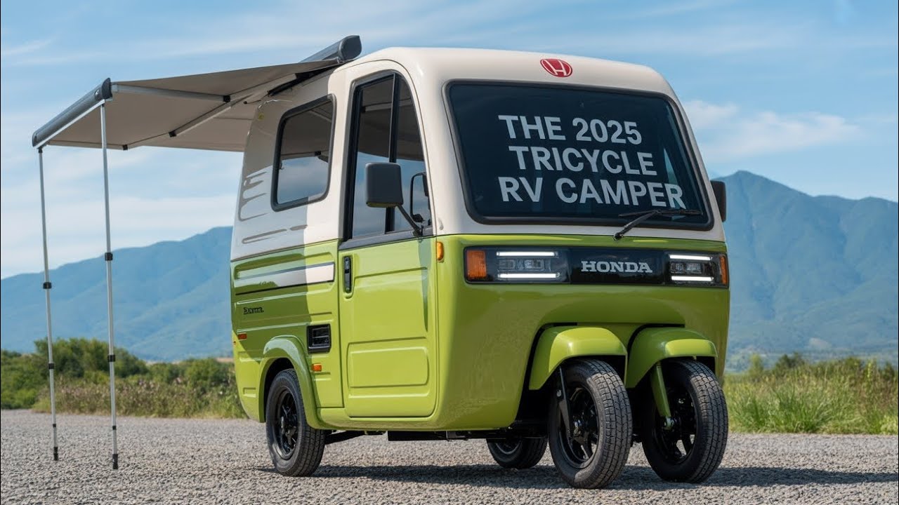 2026 Honda Tricycle RV Camper | The Future of Travel on 3 Wheels - YouTube