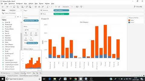 Tableau Blended Axis