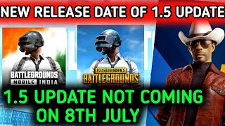 NEW RELEASE DATE OF BGMI 1.5 UPDATE 🔥 PUBG 1.5 UPDATE RELEASE DATE 🔥 BGMI NEW UPDATE RELEASE DATE