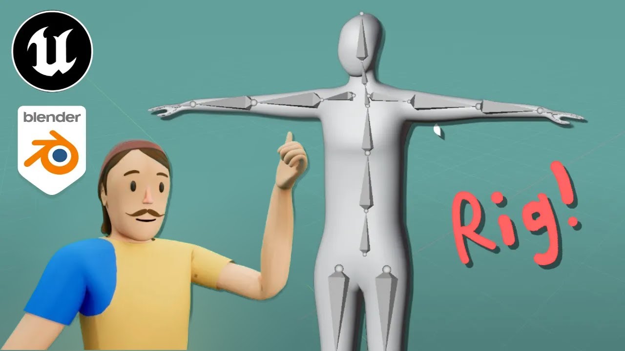 Rig Example Rigging Unreal5 Characters in Blender - YouTube