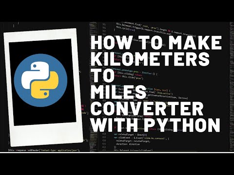 Convert Kilo meters into miles using Python