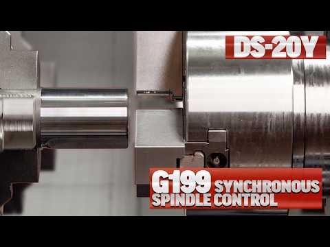 Haas DS-20Y Part Hand Off Using G199 Synchronous Spindle Control - Haas Automation, Inc.