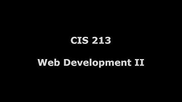 CIS 213 -  03 CSS3 Color Properties
