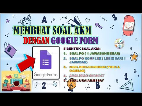 Cara Membuat Soal Akm Di Google Form Youtube