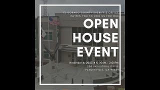 El Dorado County Sheriff's Office Open House November 4th, 2023