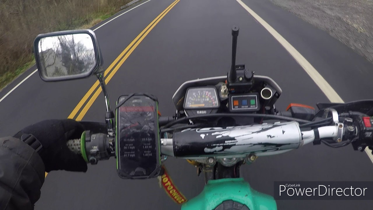 Tw200 Top Speed Run Youtube