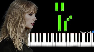 Taylor Swift – My Tears Ricochet Piano Tutorial