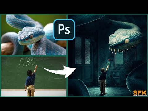 Ps Touch Manipulation Tutorial | Background Match Photo Editing | Step by Step