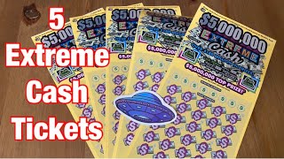 $100 of 5 Million Extreme Cash Tickets‼️ California Lottery Scratchers?