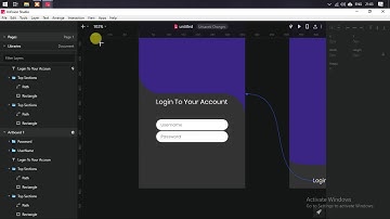 Login App Design Using InVision Studio | Speed Prototyping