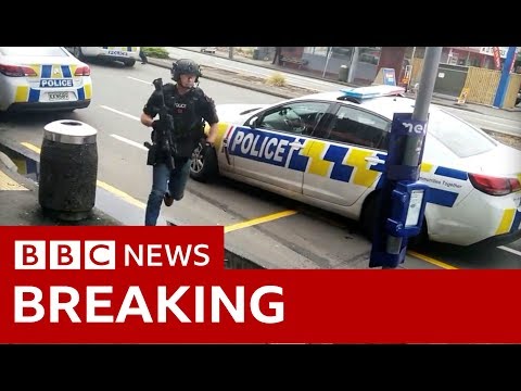 Christchurch mosque shootings: Footage shows arrest - BBC News
